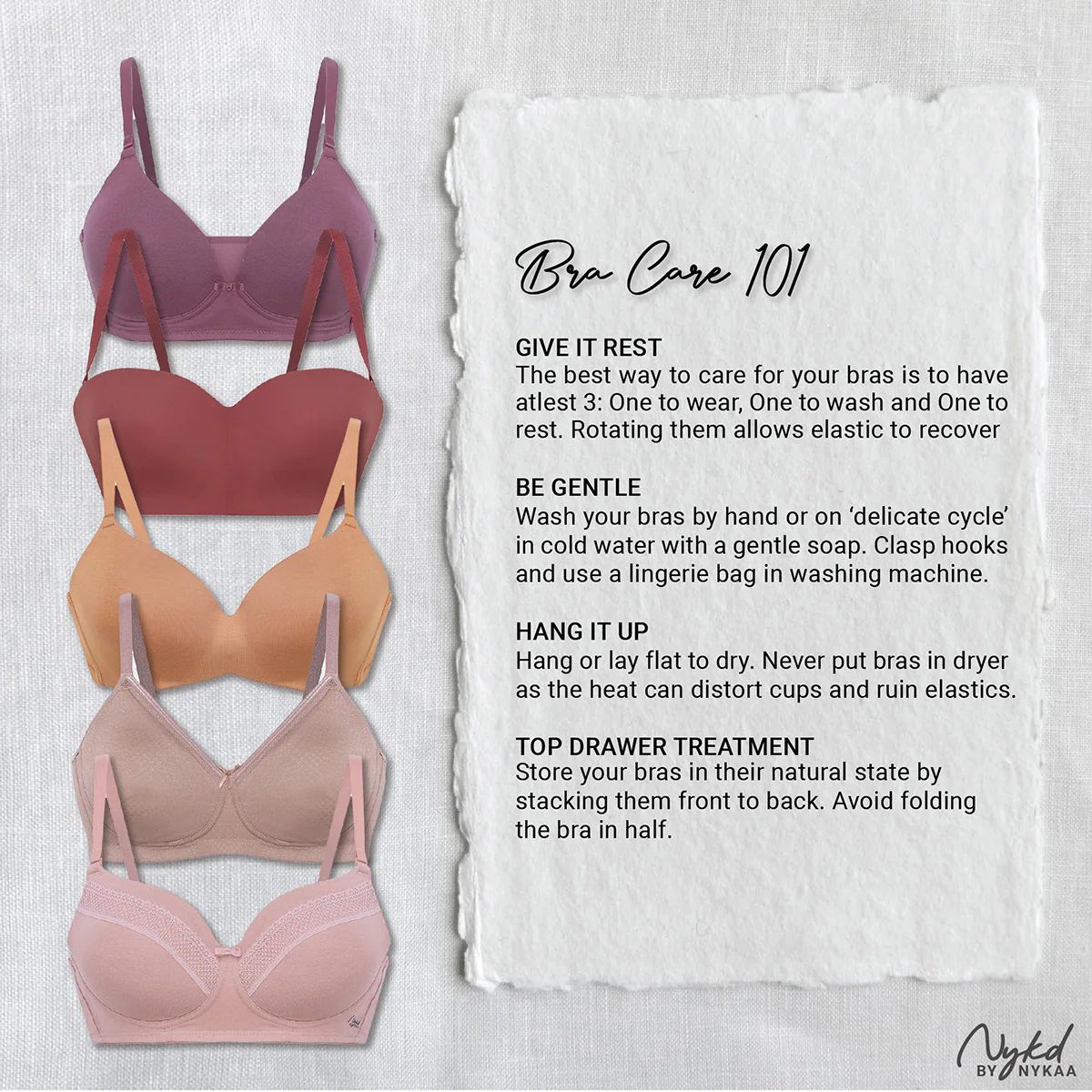 Nykd by Nykaa Super Soft Luxe Modal Padded Cushioned Wire T-Shirt Bra NYB218 Orange - Image 7