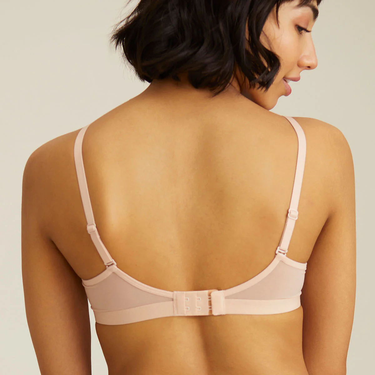 Breathe Cotton Padded wired T-shirt bra 3/4th coverage-NYB001-Nude - Image 7