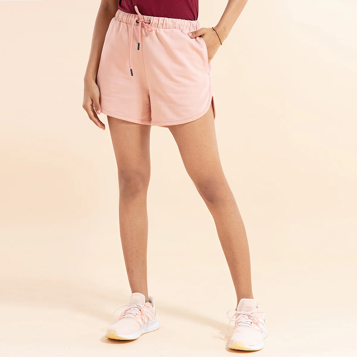 Chill-Pill Cotton Terry Shorts Nykd All Day-NYK039-Evening Sand Pink - Image 5