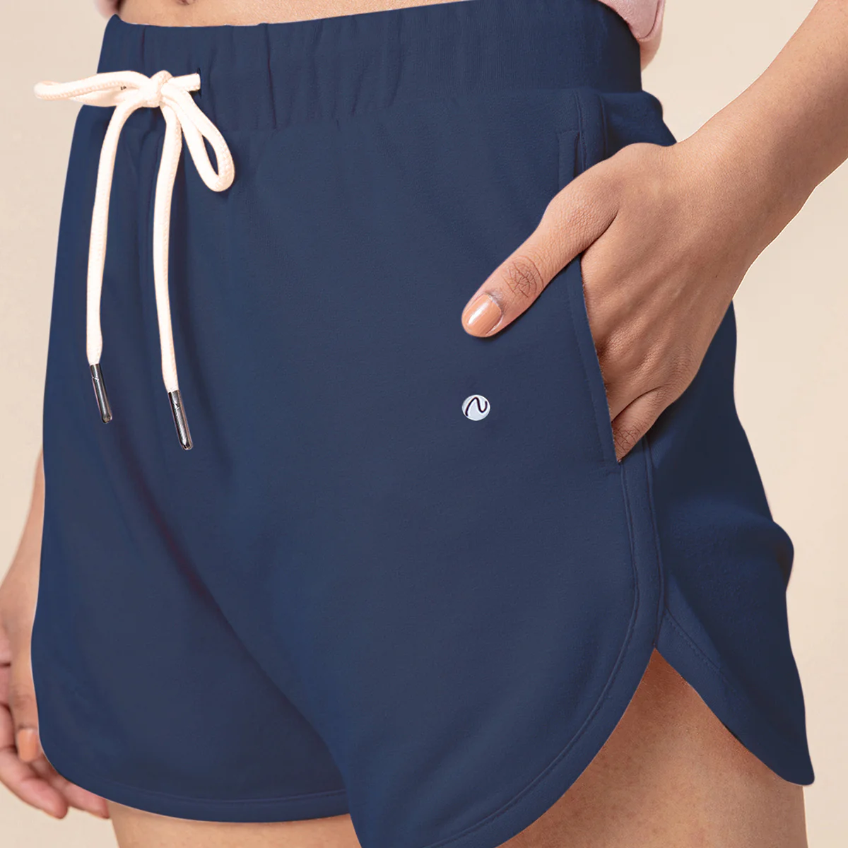 Chill-Pill Cotton Terry Shorts Nykd All Day-NYK039-Peacoat Navy - Image 3