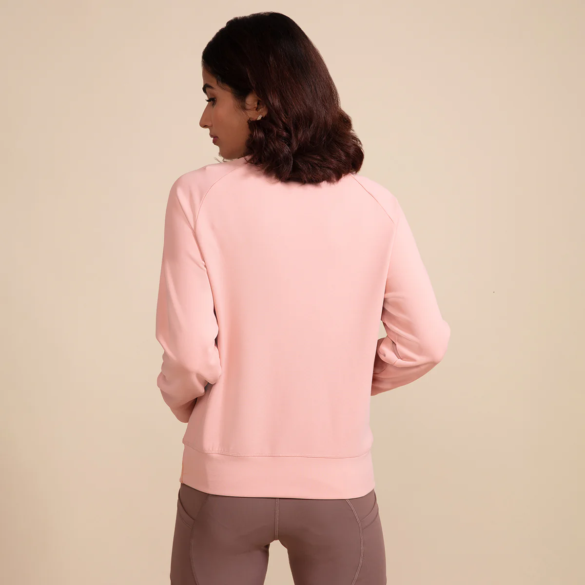 Nykd All Day Casual Chic Sweatshirt-NYAT146-Mellow Rose - Image 3