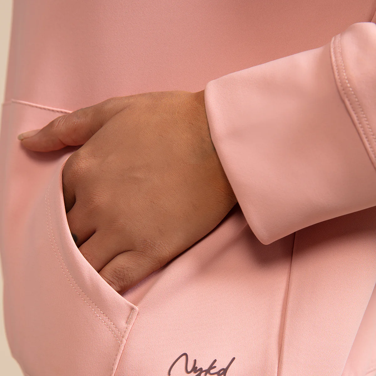 Nykd All Day Casual Chic Sweatshirt-NYAT146-Mellow Rose - Image 4