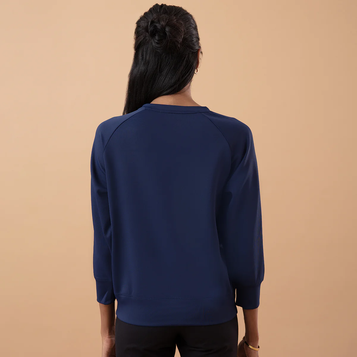 Nykd All Day Casual Chic Sweatshirt-NYAT146-Peacoat - Image 3