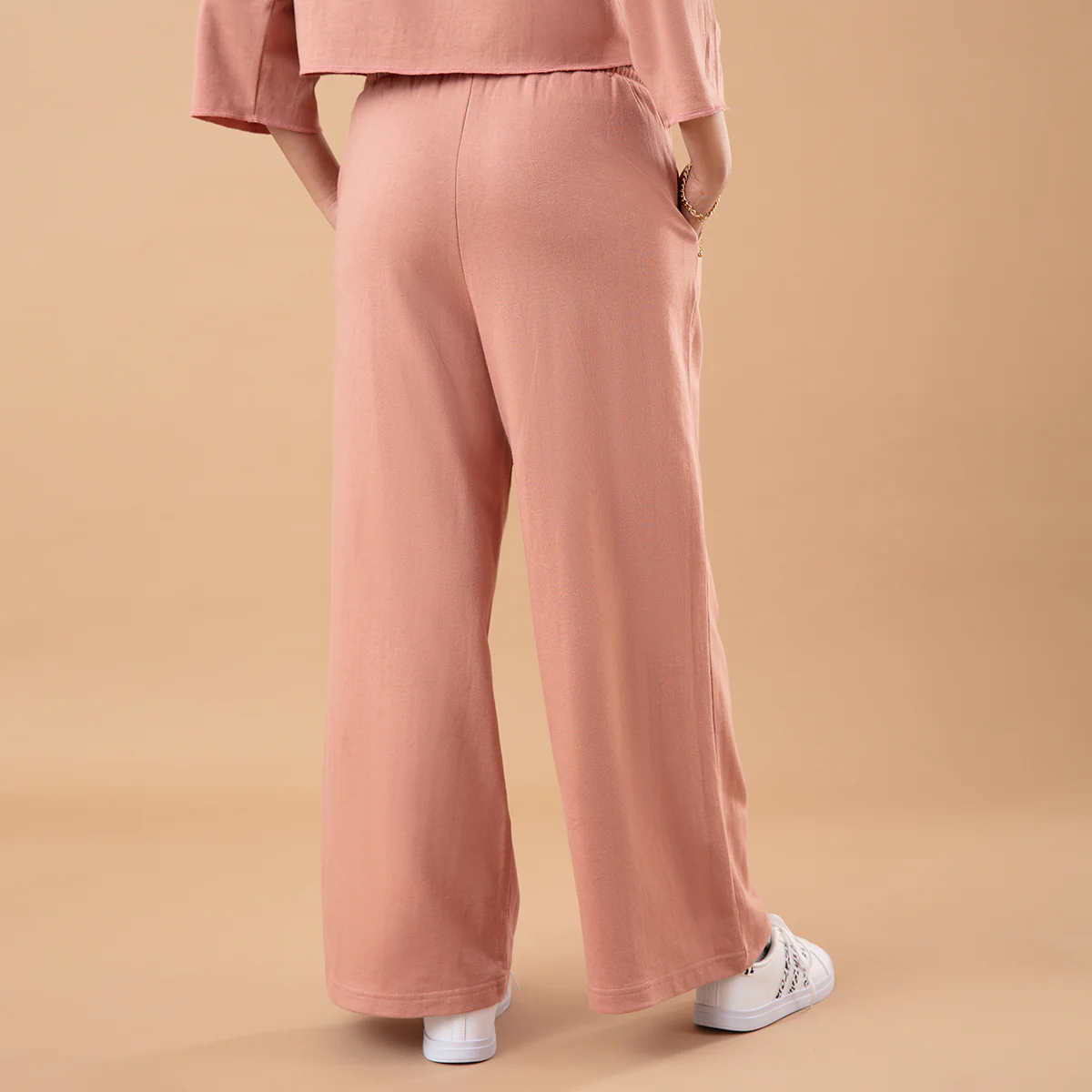 Nykd All Day Comfy High Waist Lounge pants-NYAT204-Italian Clay - Image 3