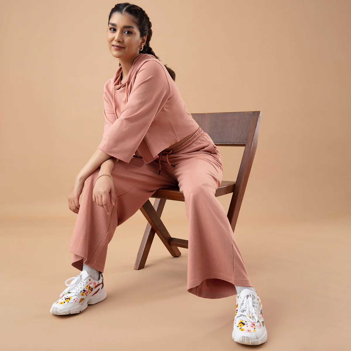 Nykd All Day Comfy High Waist Lounge pants-NYAT204-Italian Clay - Image 4