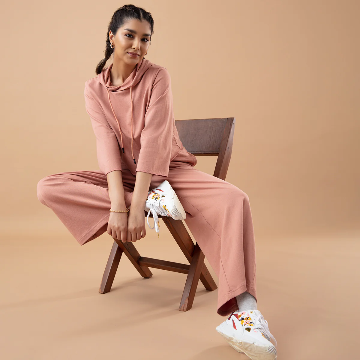 Nykd All Day Comfy High Waist Lounge pants-NYAT204-Italian Clay - Image 5