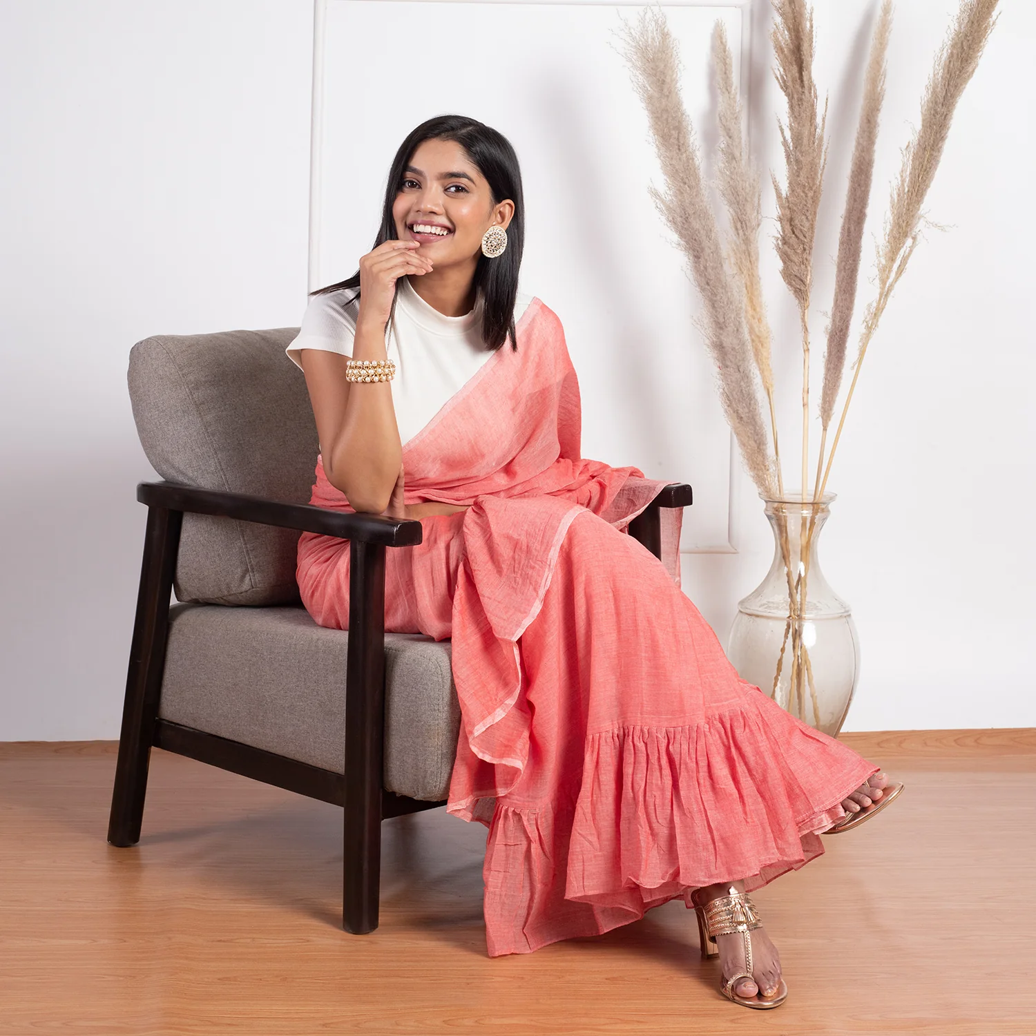 Nykd All Day Solid Ribbed Crop Top-NYOE07-Cannoli Cream - Image 5