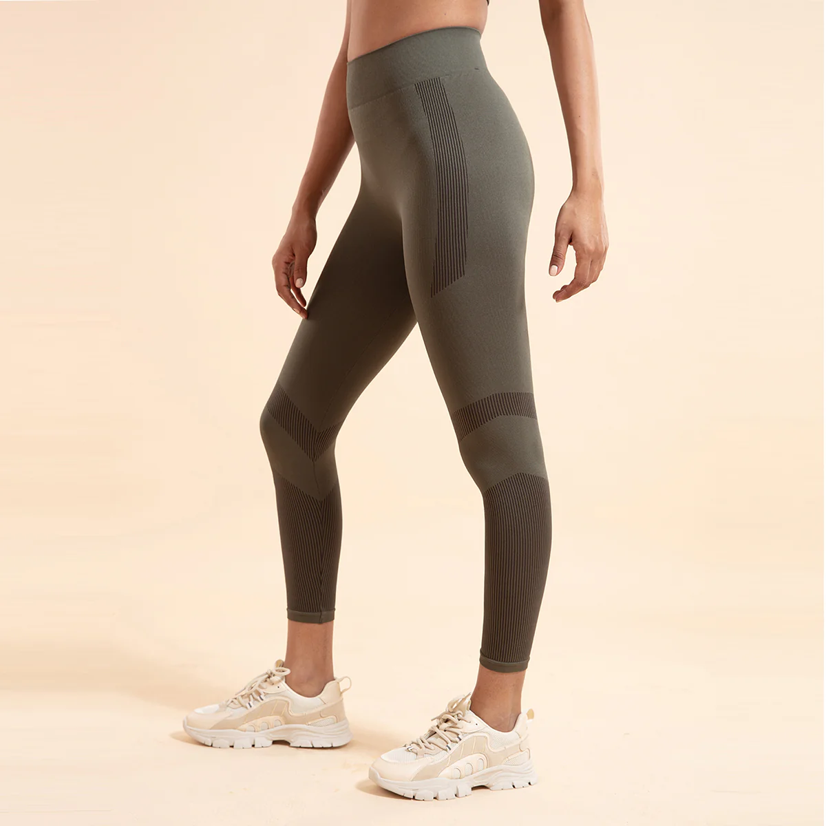 Nykd All Day Seamless Leggings-NYK097-Beetle Green - Image 4