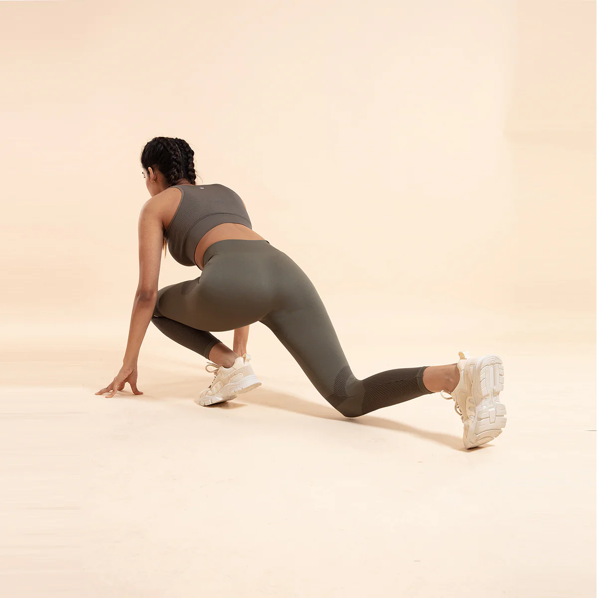 Nykd All Day Seamless Leggings-NYK097-Beetle Green - Image 8