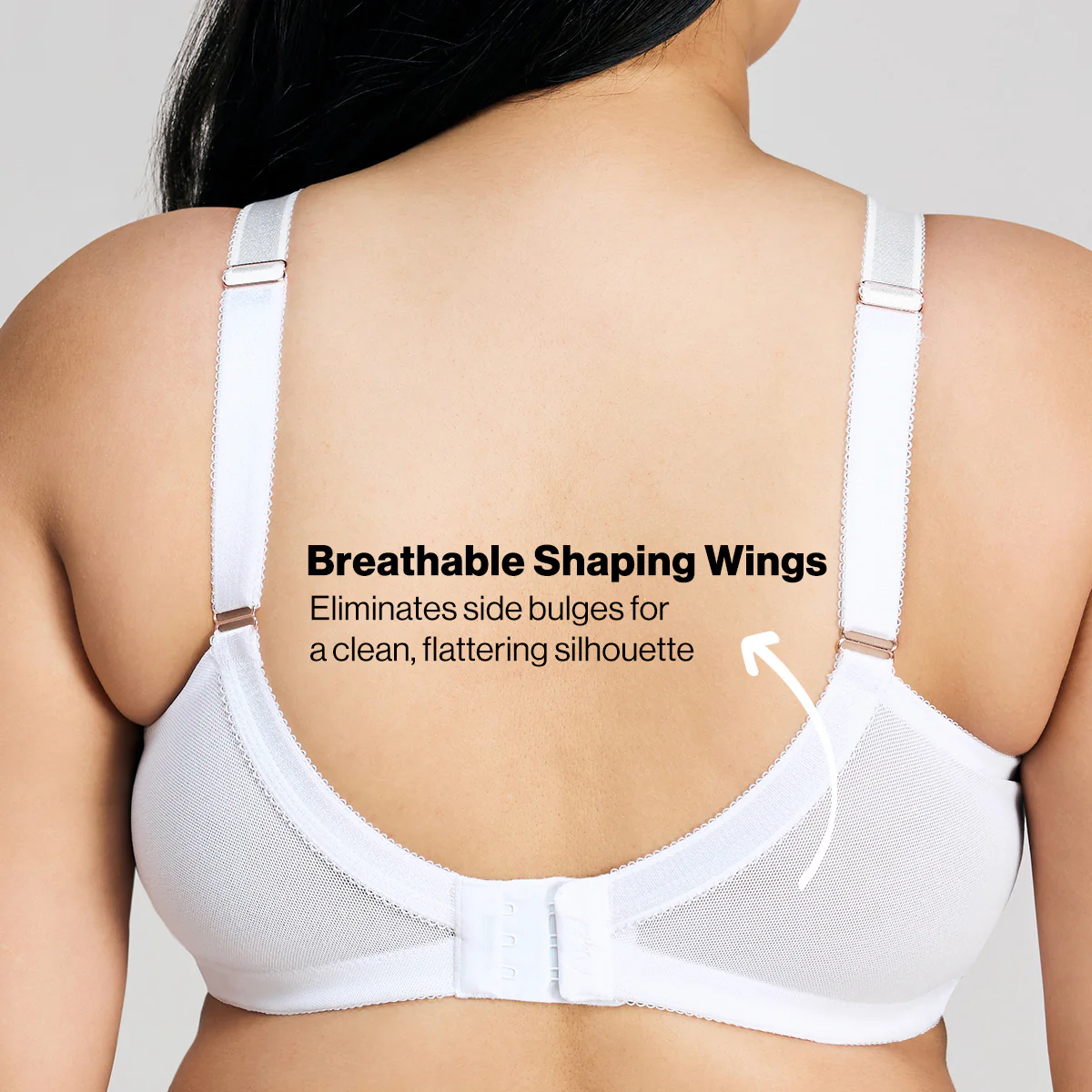 Nykd By Nykaa Ultimate No Bulge, Shape & Support Non Padded Non Wired Lace Bra NYB033 White - Image 5