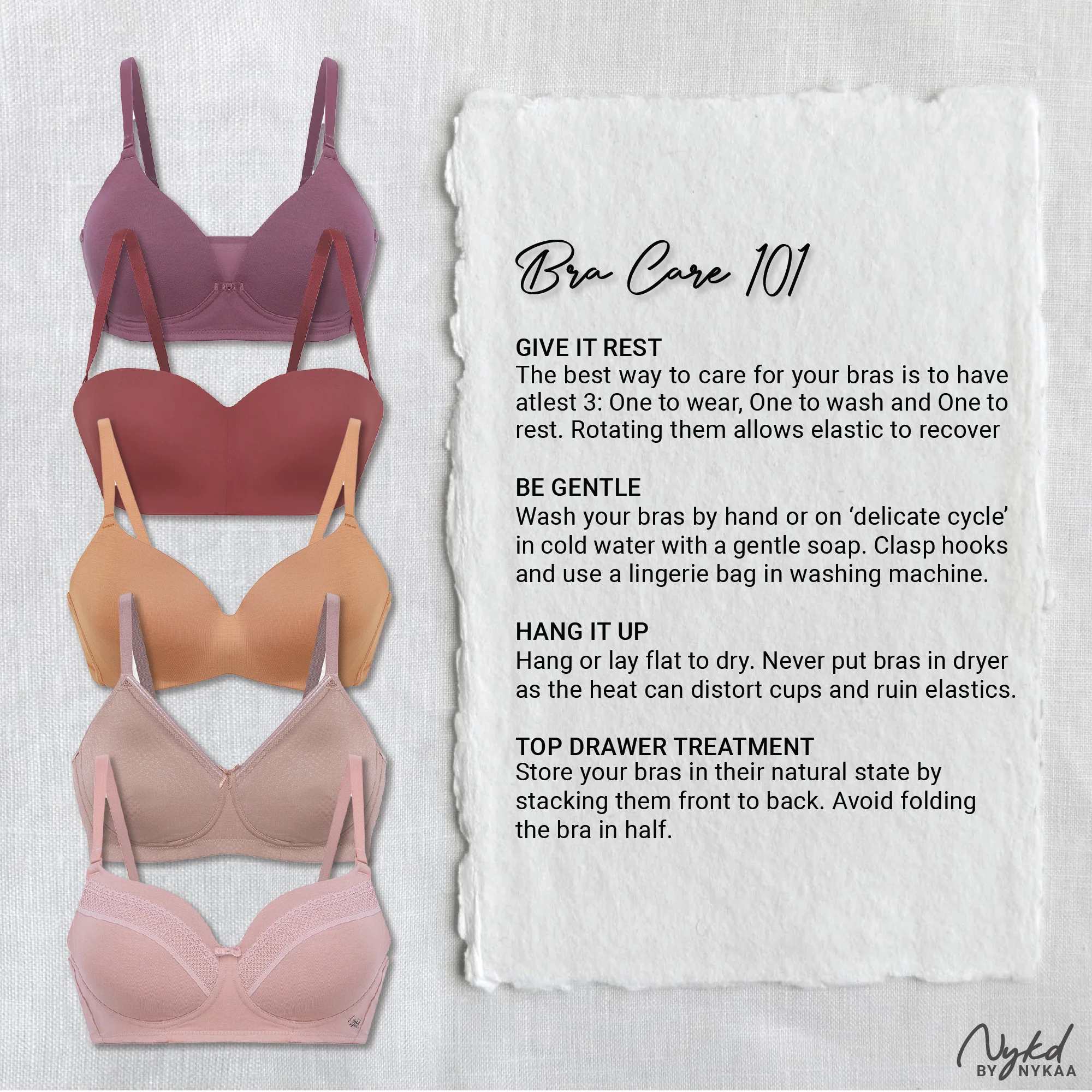 Nykd by Nykaa Multiway Luxe Transparent Back 3/4th Coverage Padded Non Wired T-Shirt Bra-NYB373-Black - Image 11