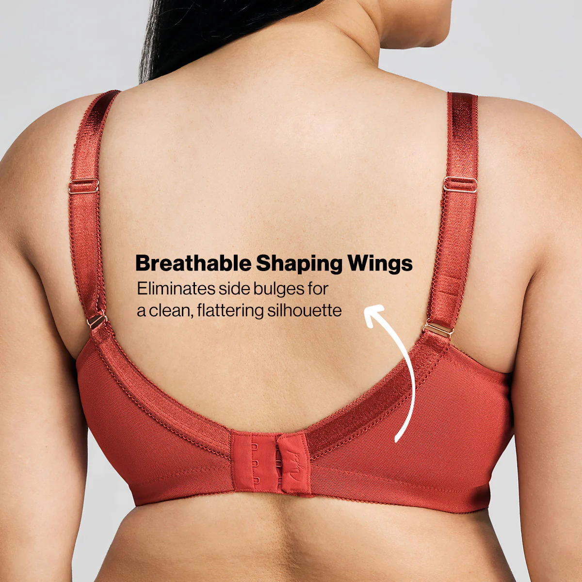 Nykd By Nykaa Ultimate No Bulge, Shape & Support Non Padded Non Wired Lace Bra NYB033 Red - Image 5