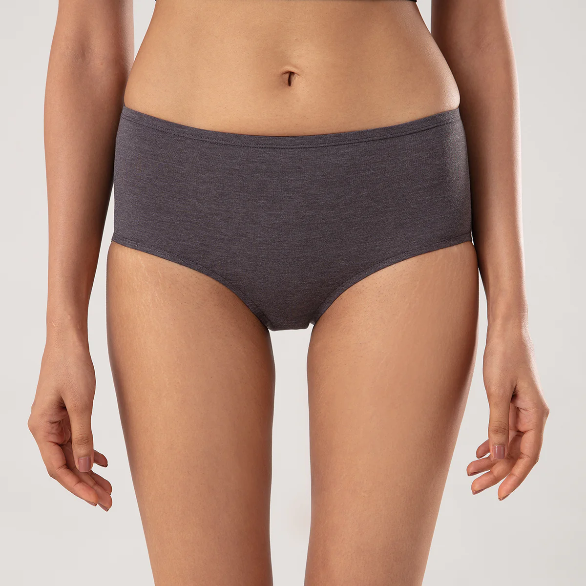 Pack Of 3 High Rise Full Brief Cotton Stretch Full Rear Coverage Panty NYP123-Multi colour - Image 5